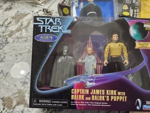 Playmates Star Trek: Alien Series Capitán Kirk con Balok y Marioneta Nuevo en Caja - Imagen 1 de 5