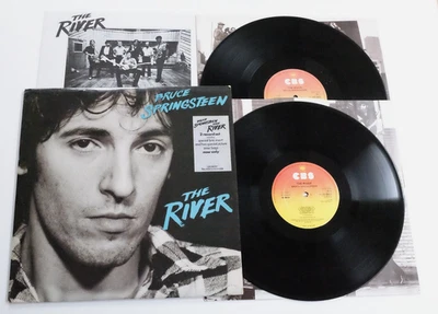 BRUCE SPRINGSTEEN - THE RIVER LP N MINT VINYL Rare UK 1st Press Promo Demo Album - Image 1 of 4