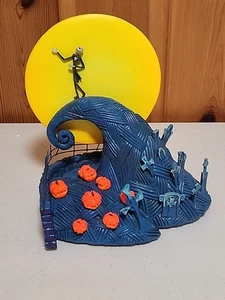 Hawthorne Village Nightmare Before Christmas CEMETERY HILL Black Light COA Rare - Bild 1 von 12