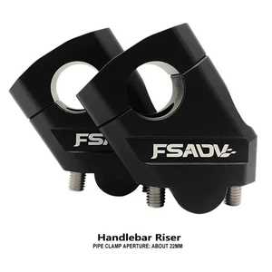 NEW 22mm 28mm Motorcycle Handlebar Riser Motocross Heightening Clamp Mount Pit B - Picture 1 of 5