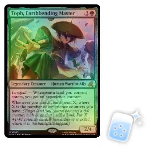 FOIL TOPH, EARTHBENDING MASTER Avatar: The Last Airbender Eternal Magic MTG CARD - Image 1 of 1