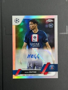 2022 Topps Chrome UEFA UCC Hugo Ekitike RC Auto Refractor#Z - Picture 1 of 2