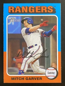 Mitch Garver 2024 Topps Heritage Baseball Short Print Texas Rangers #19 - Bild 1 von 2