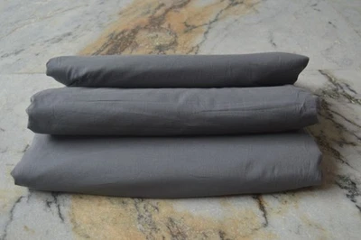 Grey Plain Fabric 100% Cotton 4 Yard Fabric NO TARRIF CHARGES 100%✅ ZK_64 - Image 1 of 4