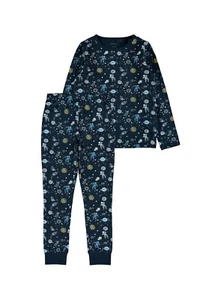 Name it Jungen Schlafanzug lang Gr. 86-116 Pyjama 2-teilig NKMNIGHTSET SPACE - Bild 1 von 7