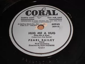 Pearl Bailey - Hug Me A Hug / I Always Shake The Tree 78 - Coral - Foto 1 di 1