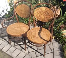 Vintage B Altman Italian Made Caned Seat and Back Bentwood 2 Seat Chair/Loveseat