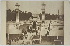British Empire Exhibition 1924 Malaya Pavilion RPPC Postcard (L) - Picture 1 of 2