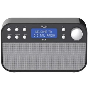 Bush Black DAB Radio | Easy to read LCD Display | 20 Preset stations - Picture 1 of 3