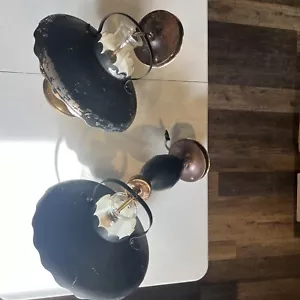 2 Vintage Kitchen Ceiling Lights One Pulls Down - Picture 1 of 7