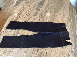 Jeans denim vintage NOS Saddle King di Key da uomo lavaggio scuro stile western 38 x 31 - Foto 1 di 9