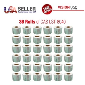 CAS LST-8040 Printing Scale Label, 58x60mm, UPC/Safe Handling "36ROLLS" Per Case - Picture 1 of 6