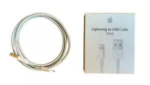 GENUINE Apple Lightning to USB Cable Cord (1m) for iPhone/iPad (MXLY2AM/A) - Picture 1 of 4