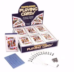 QUALITY PROFESSIONAL SEALED PLASTIC COATED PLAYING CARDS FULL DECK CARD GAMES - Picture 1 of 7