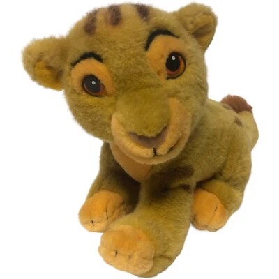 Brinquedo de pelúcia vintage anos 90 O Rei Leão SIMBA filhote 8" X 9" Disney bicho de pelúcia - Imagem 1 de 4