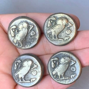 PARTIA 4 ATTICA ATHENS 440-404 BC AR TETRADRACHM STAROŻYTNA GRECKA SOWA ATEŃSKA - Zdjęcie 1 z 2