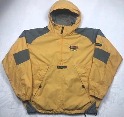 Vintage Columbia Atlanta Braves Mens XL Jacket Lightweight Anorak Packable Rare - Image 1 of 4