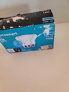 EcoSmart 75W Daylight LED Light Bulb R20 Dimmable 990 Lumens Energy Star 3 Pack - Picture 1 of 3