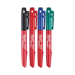 Milwaukee 48-22-3106 INKZALL™ Multi-Color Fine Point Markers, 4-Pk - Picture 1 of 1