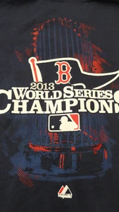 Boston Red Sox 2013 World Series Champs Hoodie, Front Zipper Sz M Blue - Picture 1 of 11