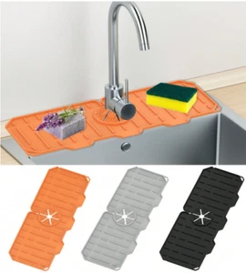 Alfombrilla de goteo para grifo de silicona engrosada de 1 pieza alfombrilla de goteo para grifo de cocina almohadilla para fregadero de cocina - Imagen 1 de 9
