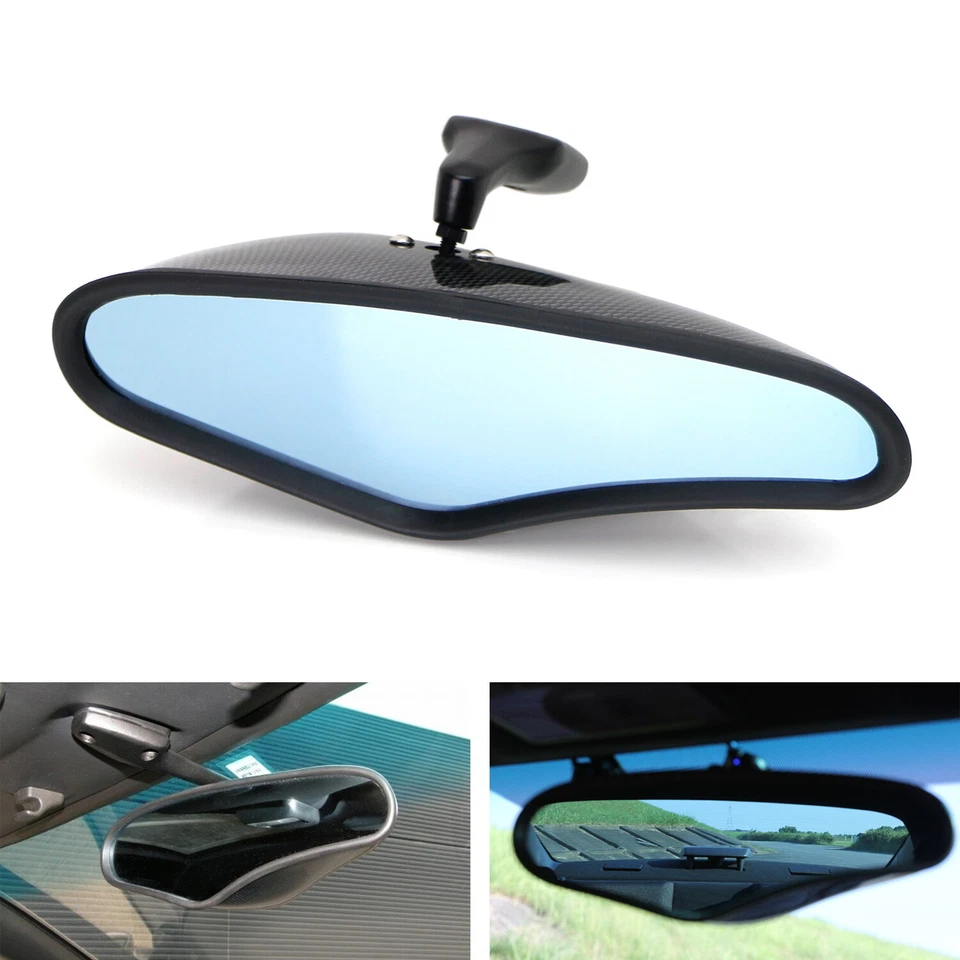 Universal Interior Rearview Mirror w/Blue Glass For Acura Honda Mazda Toyota etc - Image 1 of 4