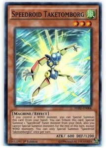 YUGIOH TCG Speedroid Taketomborg - HSRD-EN006 - Super Rare 1st Edition NM - Picture 1 of 1