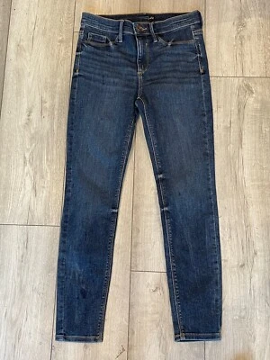Dark  Jeans Size Uk 8 W28 L 26 Straight Leg Whiskers  Zip Fly Denim - Image 1 of 4