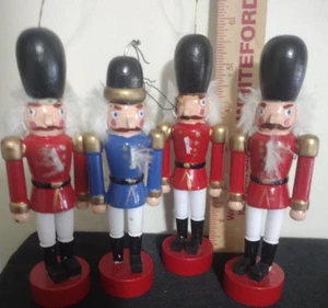 NUSSKNACKER VINTAGE ORNAMENTE, 4ER SET, 5,5" (HÖCHSTER) & TÄGLICHER VERSAND - Bild 1 von 6