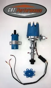 54-62 Cadillac 331 365 390 V8 small cap HEI Distributor BLUE + 45K BLUE CAN COIL - Bild 1 von 4