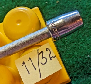 Vintage Craftsman 1/4" Drive 11/32" 6 Point Shallow Socket SAE =V= Slope - Bild 1 von 3