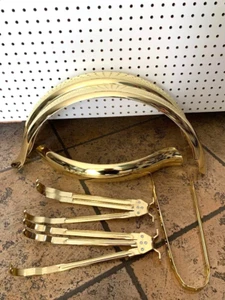 Kit de conversión de triciclo hueco dorado 26" conjunto de guardabarros bicicleta de crucero Lowrider - Imagen 1 de 3