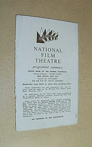 NATIONAL FILM THEATRE PROGRAMME 1958. NEGRO DRAMA. JAZZ FILMS. ROBERT DONAT etc. - Picture 1 of 3