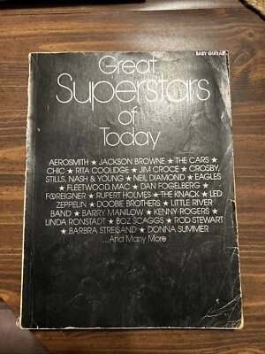 Book Music More Great Super Stars of Today Voice Piano Guitar Aerosmith And More - Image 1 of 3