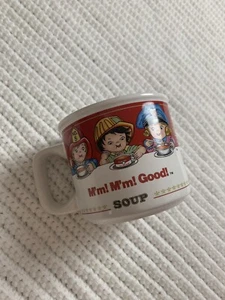 Vintage 1993 Campbell's Soup Co. White/Red Ceramic Soup Mug, Pre-Owned - Picture 1 of 5