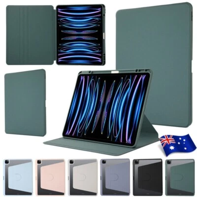 Smart Case Leather Rotate Stand Cover For iPad 5 6 7 8 9 10th Gen Mini Air Pro  - Image 1 of 4