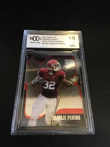 Samaje Perine 2017 Sage Hit Premier Draft Peak Performance BCCG 10 RC - Picture 1 of 2