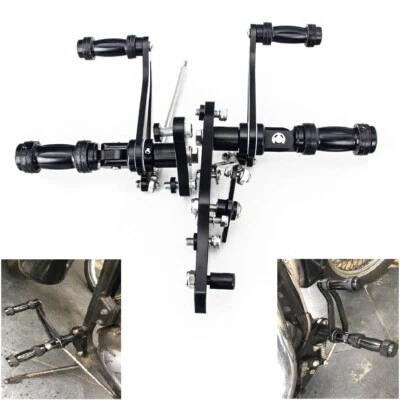 Controles delanteros negros para Kawasaki Vulcan 800 VN800 A/B/E Classic Drifter 95-06 Foto 1 de 4