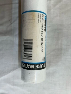 Watts® 9 7/8” Standard Melt Blown Water Filter Cartridge, 5 Micron - Image 1 of 2