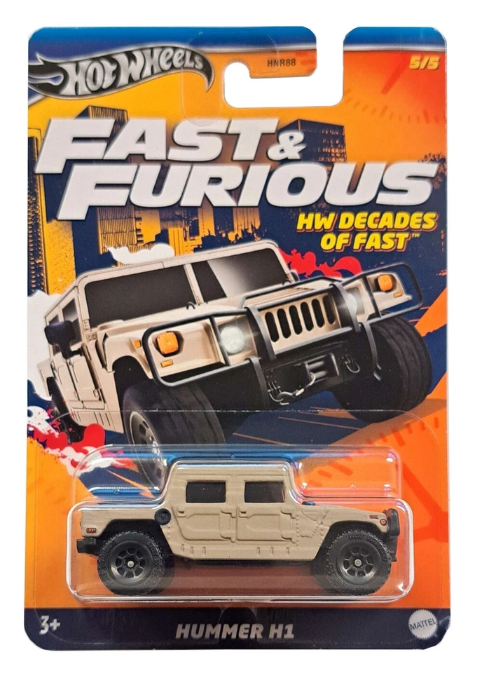 HOT WHEELS FAST & FURIOUS HW DECADES OF FAST HUMMER H1 5/5 HRW45 - Image 1 of 1