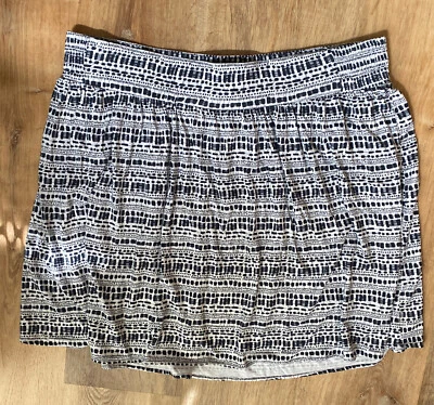 Falda LANE BRYANT Talla Grande Talla 22/24 Estampado Boho Elástica Tejido Suave Azul Marino Foto 1 de 4