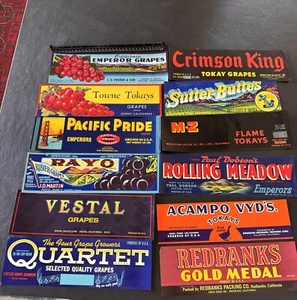 10 Vintage State And City Fruits Crate Labels - Old Stock Lithographs! Group #2 - Picture 1 of 9
