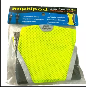 Amphipod Reflective Vest LuminousLite Yellow Lightweight One Size Fits All NEW - Picture 1 of 6