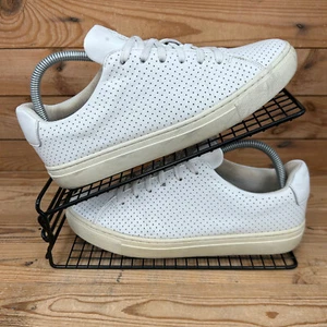 Fore Turnschuhe Damengröße UK 7 perforiert durk weiß Leder Golf Spikes Schuhe - Bild 1 von 13