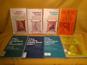Matthew Mark Luke Acts Resurrection Saint Jesus 8 PB book lot vintage religious - Imagen 1 de 16