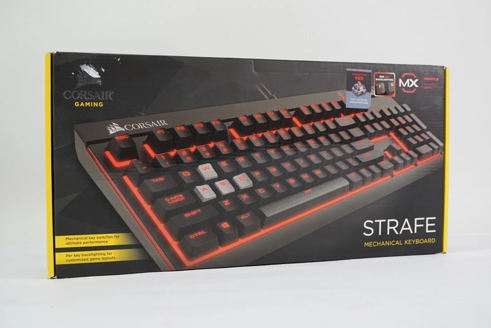 Corsair STRAFE QWERTY Layout Mechanische Gaming Tastatur Keyboard OVP - Bild 1 von 1