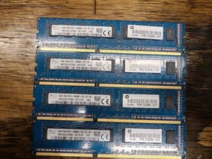HP 71126-571 2GB 1Rx8 PC3-14900e DIMM memory (4 Each) - Picture 1 of 1