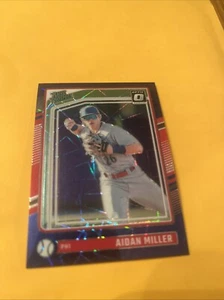 2024 Donruss Optic Aidan Miller Blue Velocity Rated Prospect Rookie # 101 - Picture 1 of 2