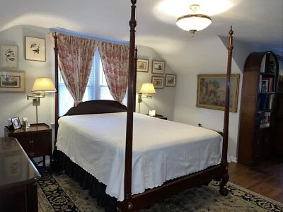 Edredón/cubridor Pratesi usado 1 pieza Queen 100 % algodón blanco con bordado amarillo Foto 1 de 4