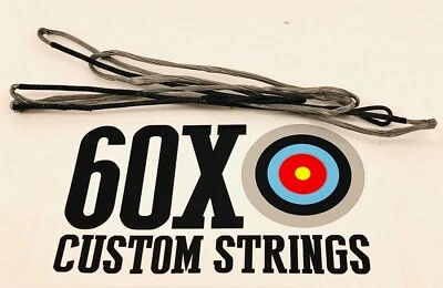 60X CUSTOM STRINGS Silver 67" 70 AMO Dacron Recurve Bowstring 12 14 16 18 Strand Bow Strings